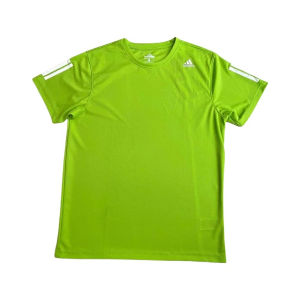 NWT Adidas Men's Dri-Fit Luminous Green Short Sleeve Training T-Shirt Size S-XL - Picture 2 of 5
